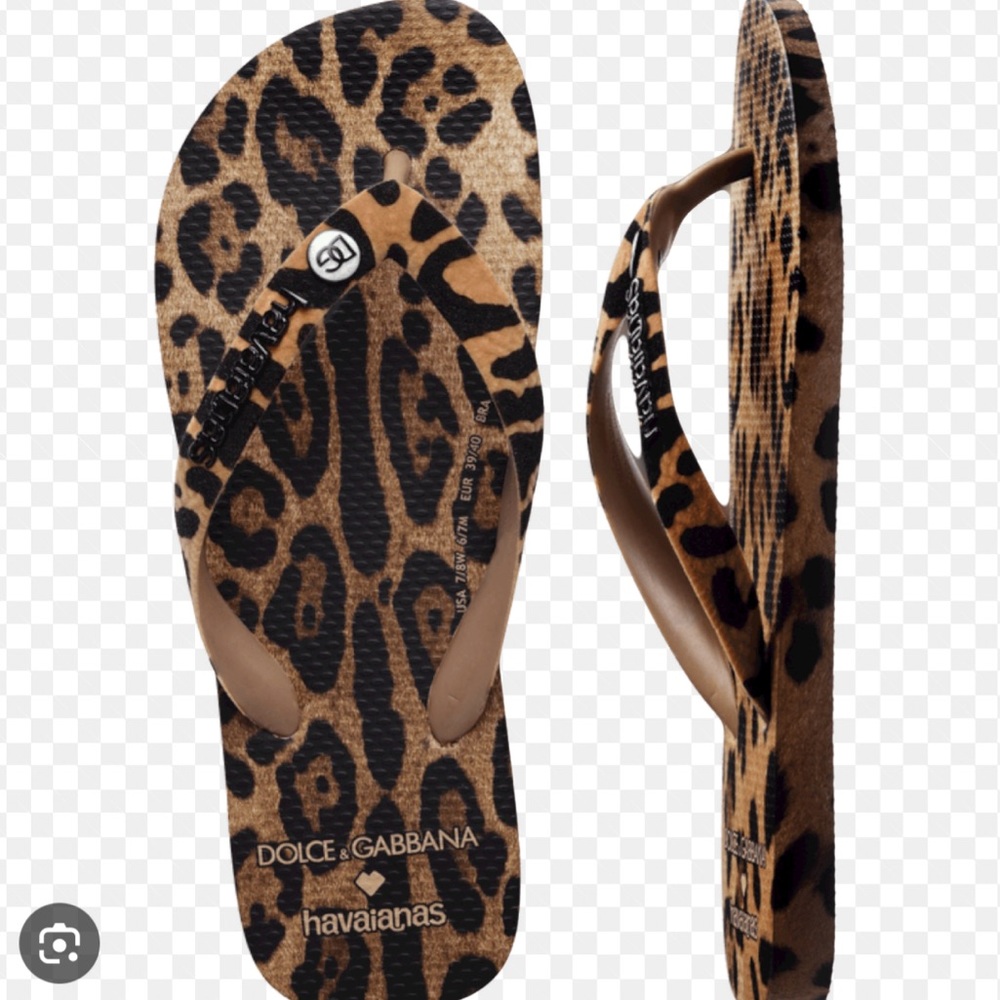 WTB Dolce Gabbana ~Havaiana Sandals Leopard ISO